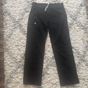 Figs Womens flare leg black scrub pants- size small!